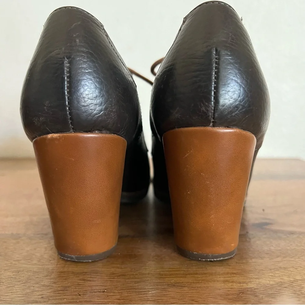 Kork Ease Women’s Roana Brown  Leather Lace Up Booties Size 7.5 - Picture 8 of 13